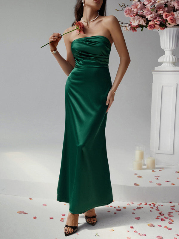 DDK Silence & Fire Strapless Gown