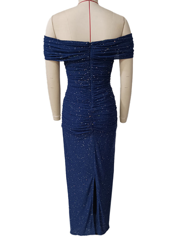 DDK One Side Strong Mesh Dress